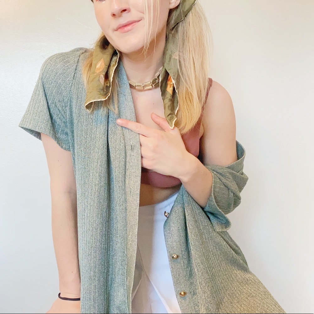 vintage short sleeve sweater